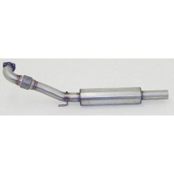 Piper exhaust Seat Leon TDI - 2.5 Inch Stainless downpipe (With Silencer), Piper Exhaust, DP5AS